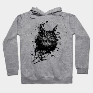 cat inkblot Hoodie